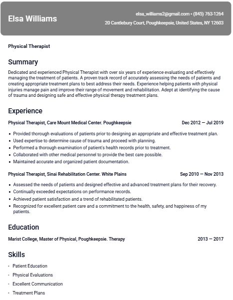 Cosmos resume template