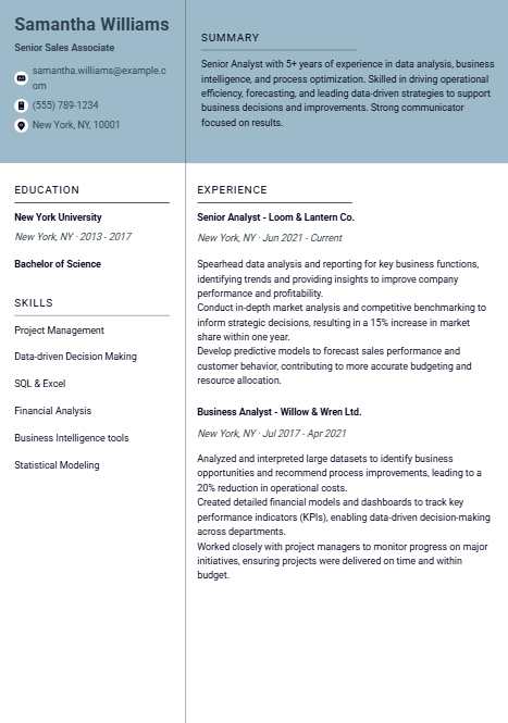 Nebula resume template